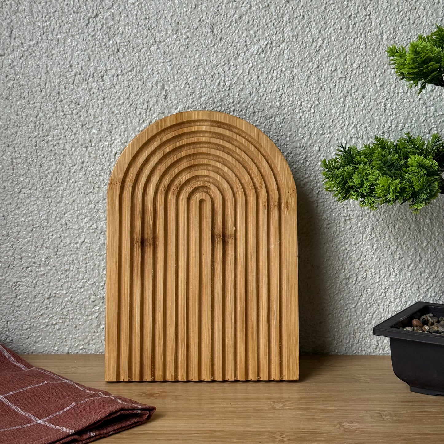 Svr Top Ayaklı Bambu Gökküşağı Sunumluk Küçük 24x17 Cm