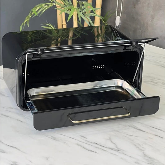 Carina Metal Ekmeklik Siyah 43x28 cm KOD:4363