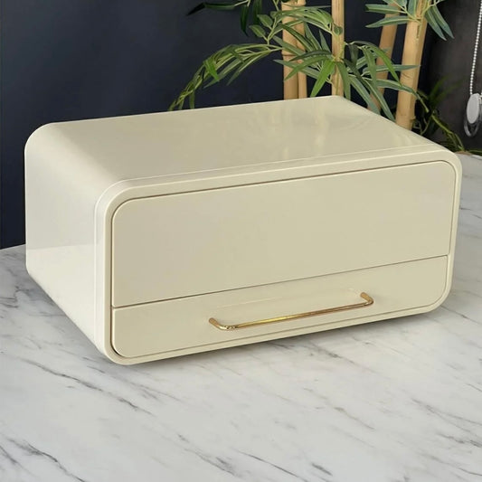 Carina Metal Ekmeklik Krem 43x28 cm KOD:4365