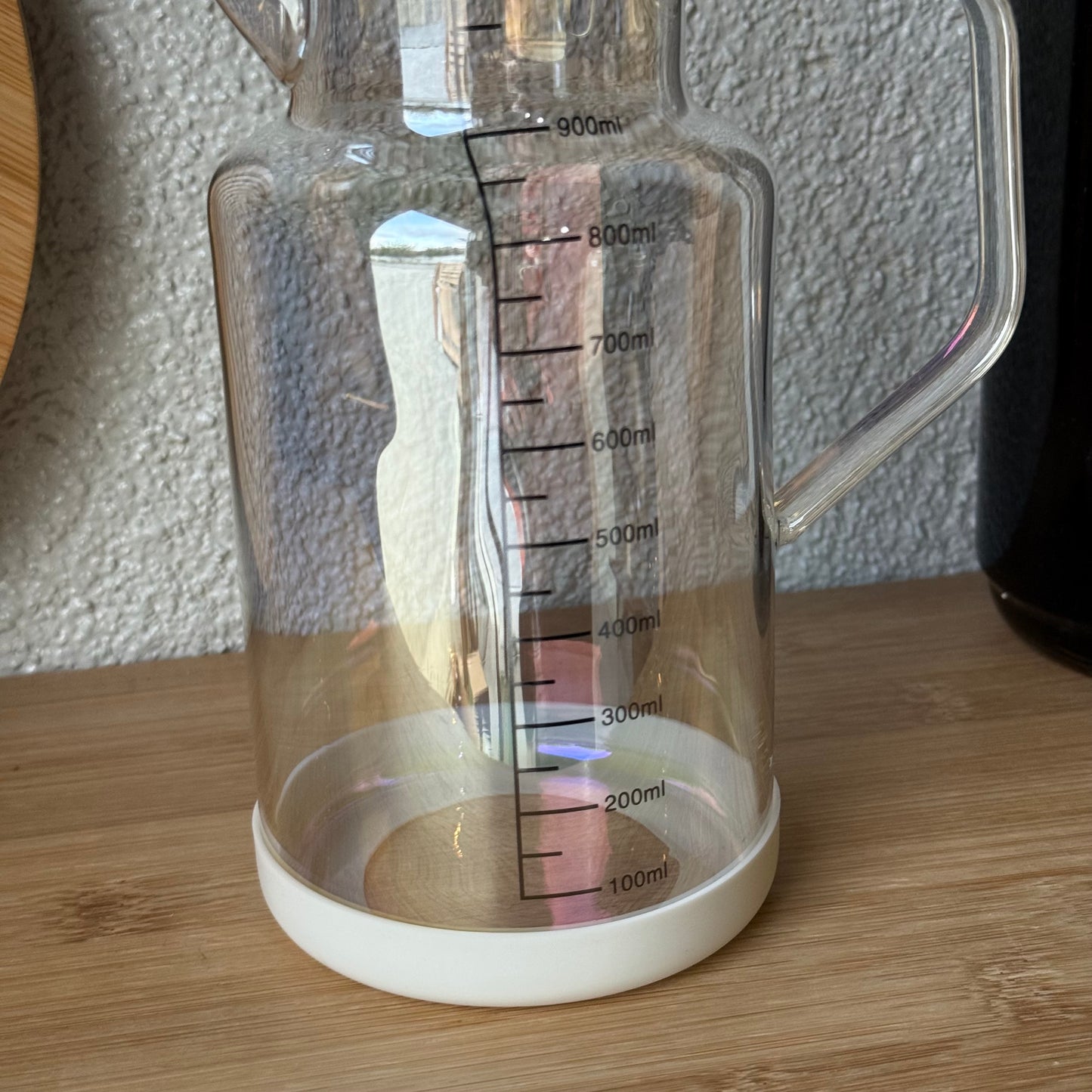 Oreon Soft Borosilikat Cam Yağdanlık Krem 1 Litre KOD.6515