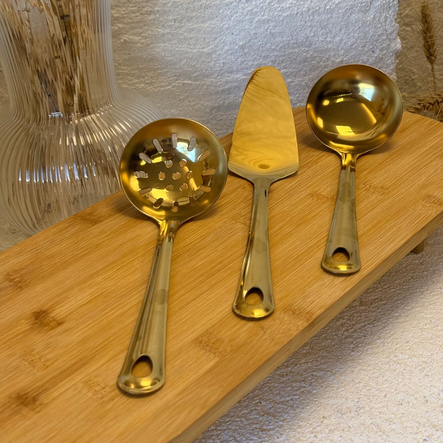 Mila Gold Çelik Kepçe Seti 3 Parça