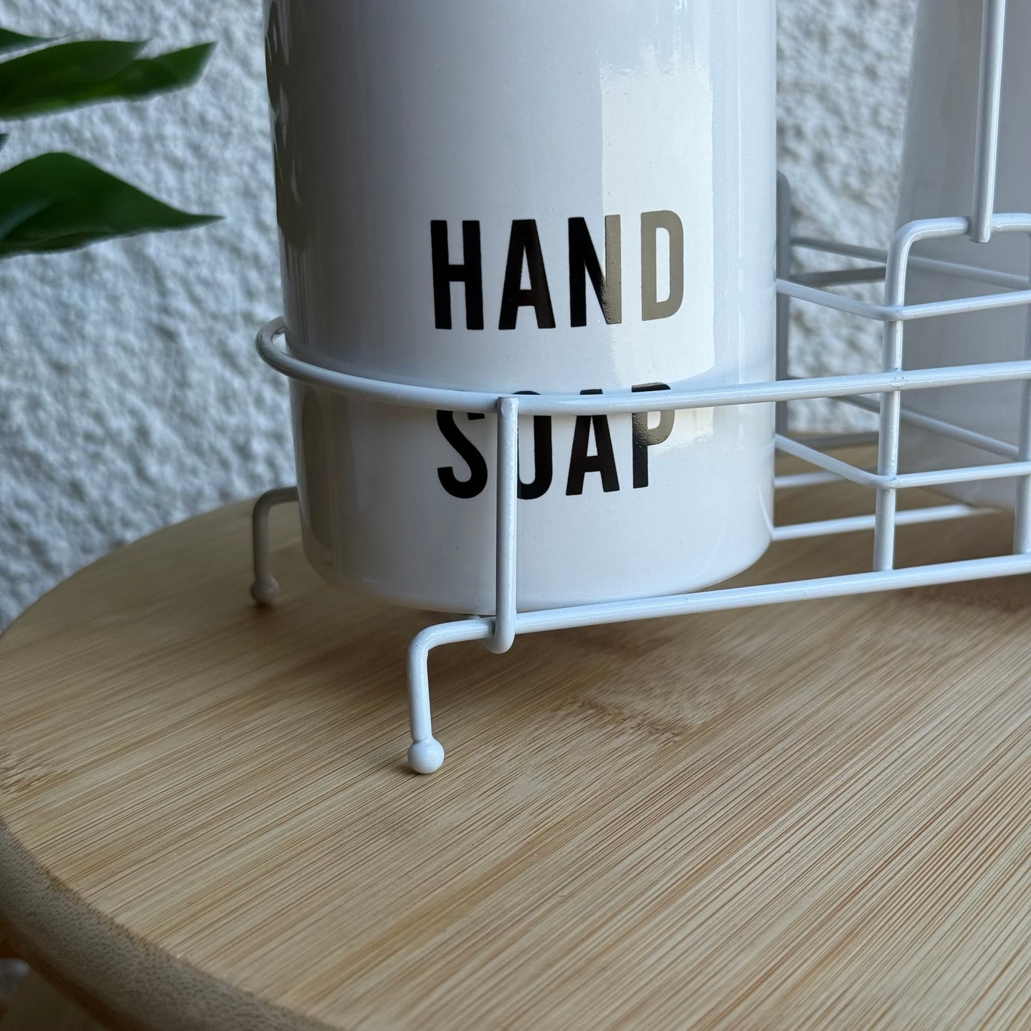 Tidy Standlı Sıvı Sabunluk Seti Beyaz