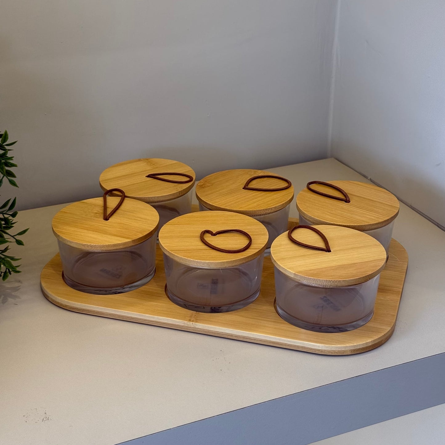 ZBERN Bambu Altlığı 6 Li Kavhaltılık Seti