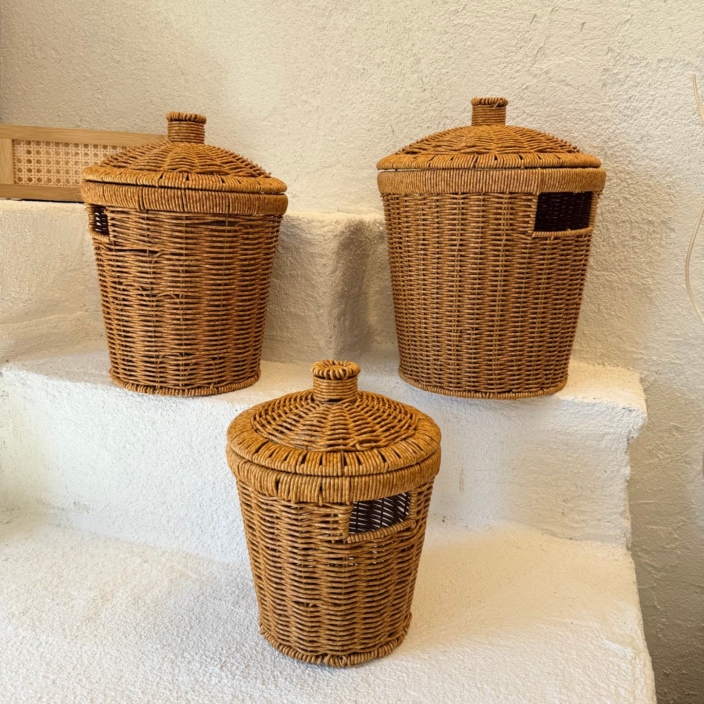 Leo Rattan 3 Boy Patates Soğanlık Seti