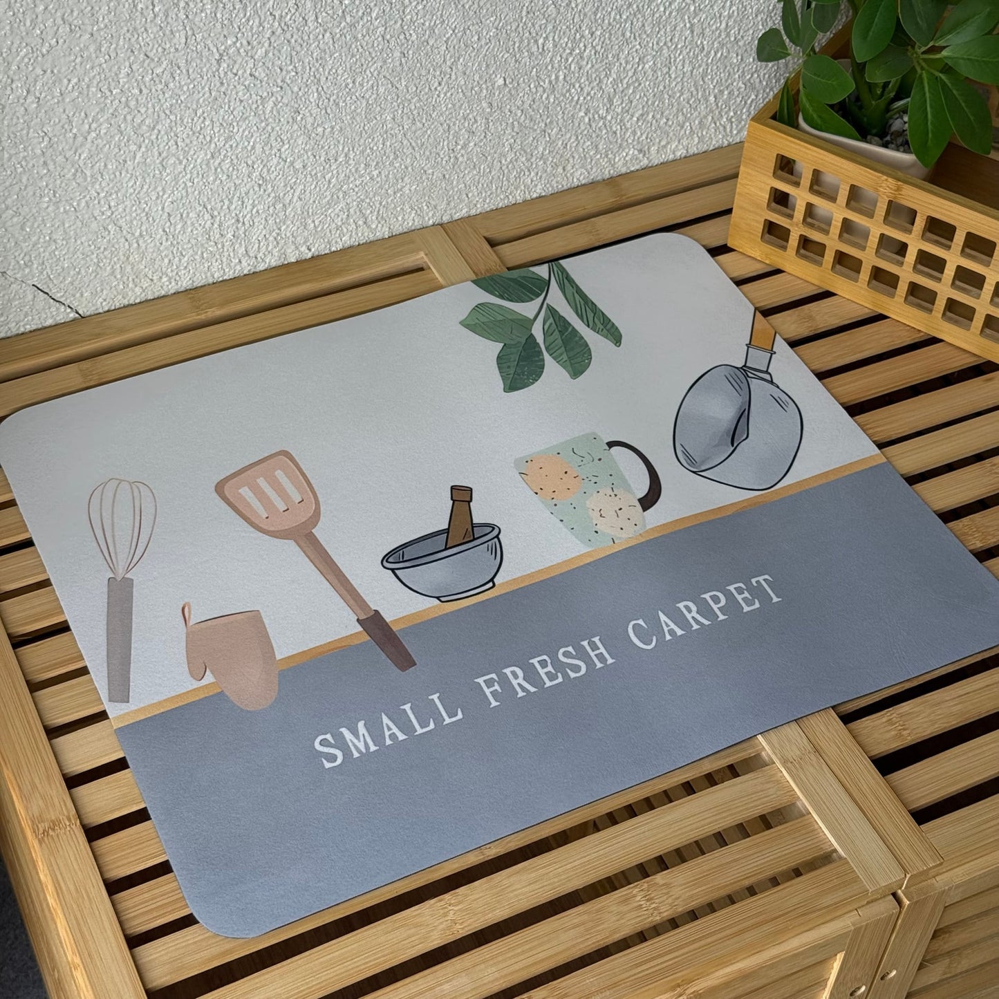 Small Fresh Carpet Bulaşık Matı 38x28 CM