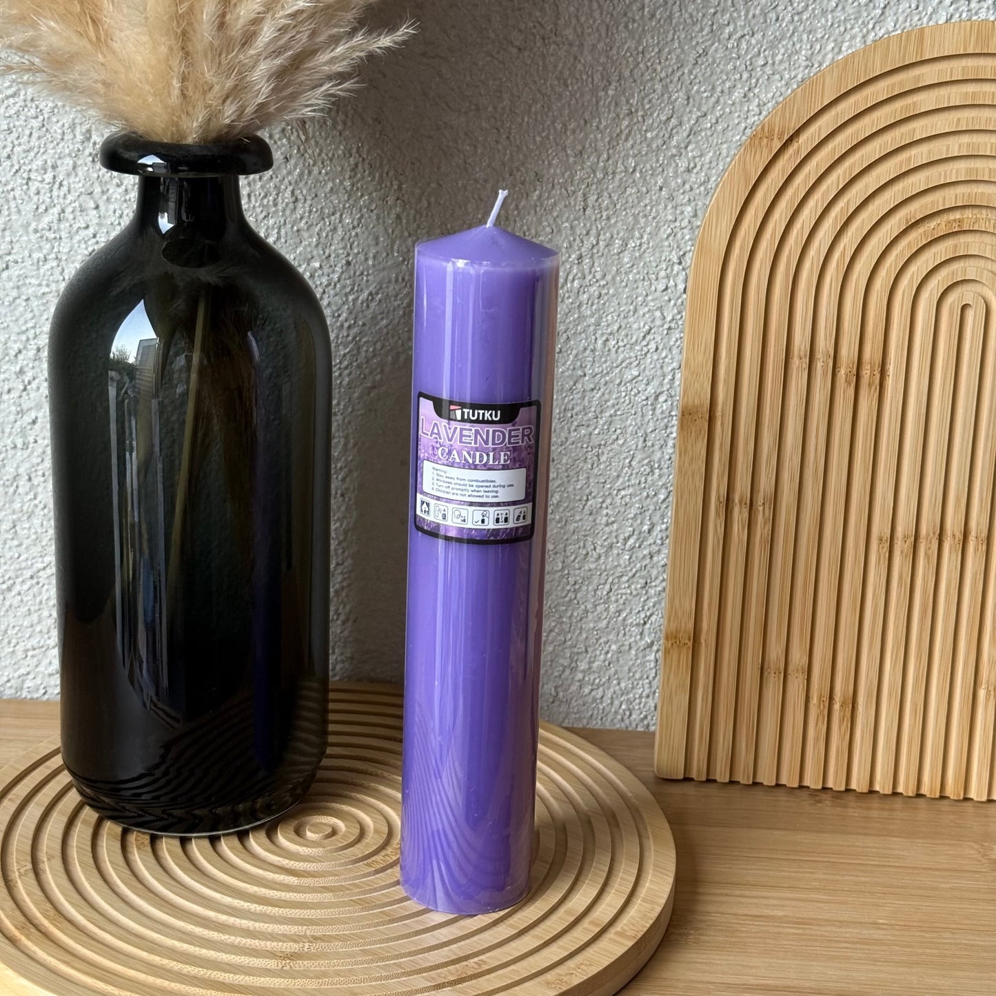Candle Baton Uzun Mum 25 CM Lavanta
