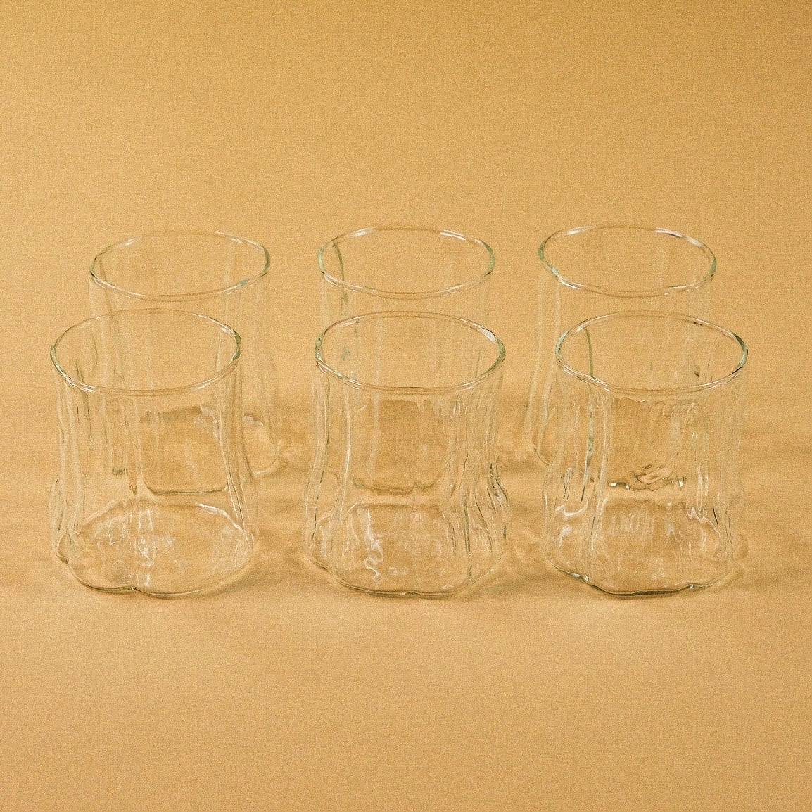 Zbern Odun Cam Bardağı 6 Adet Set 300 ml