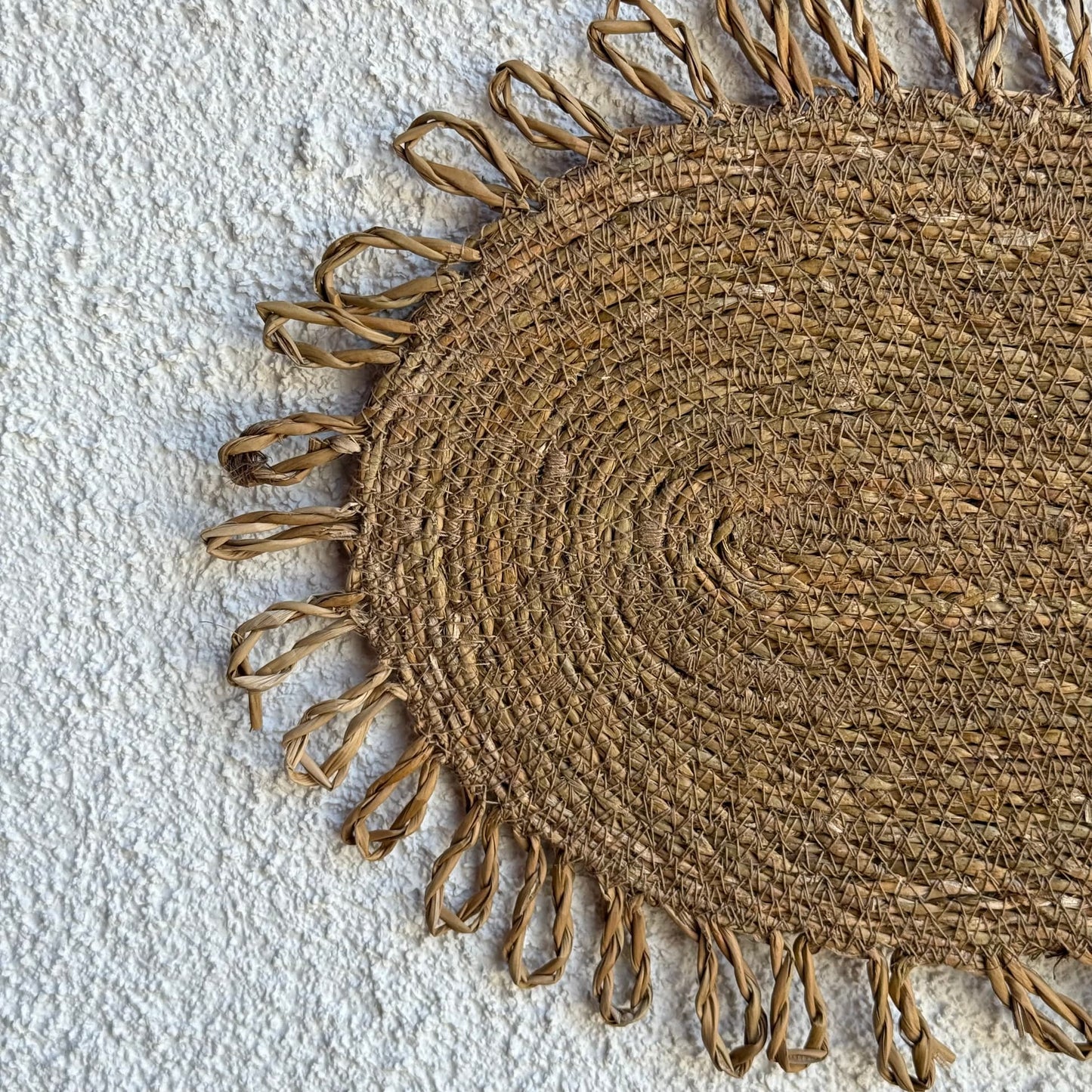 SVR 6 Adet Set Püskülü Oval Amerikan Servisi Hasır