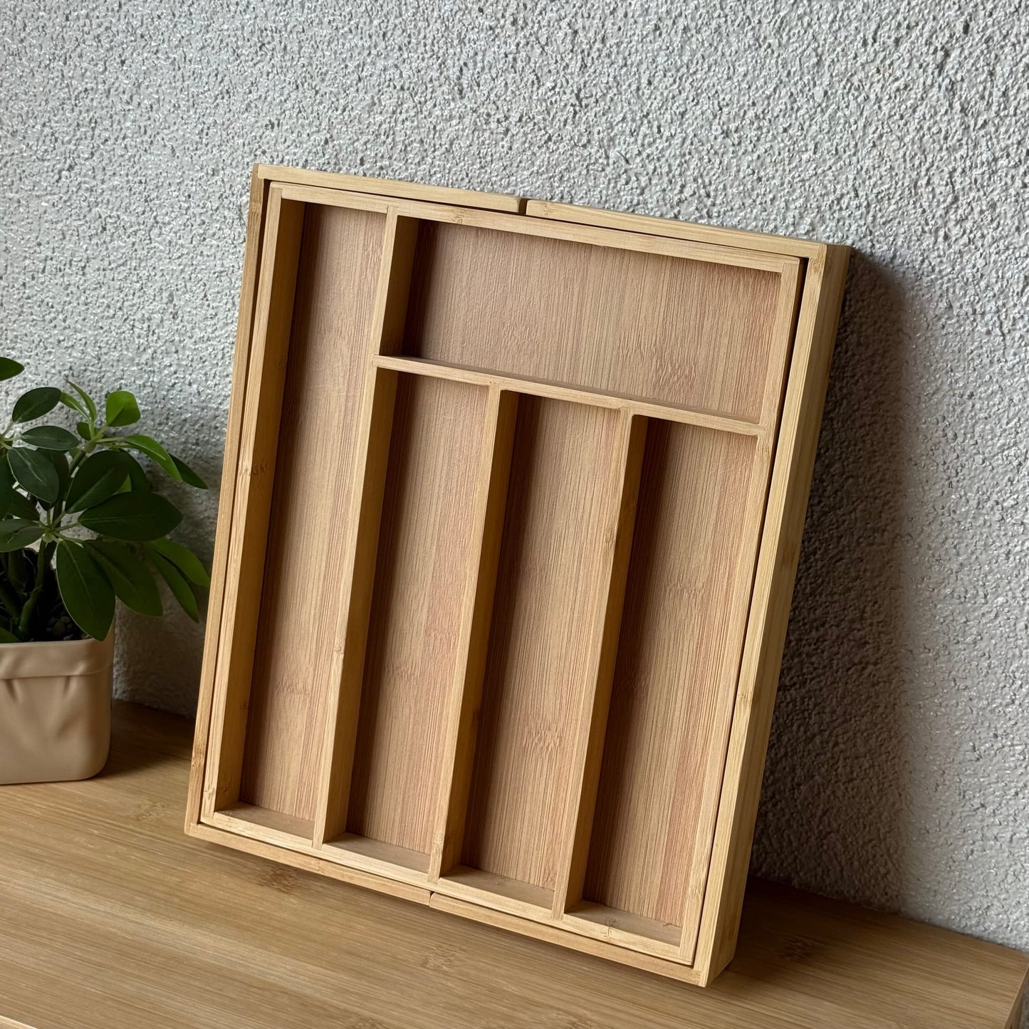 Boris Bambu Genişleyen Çekmece Kaşıklık