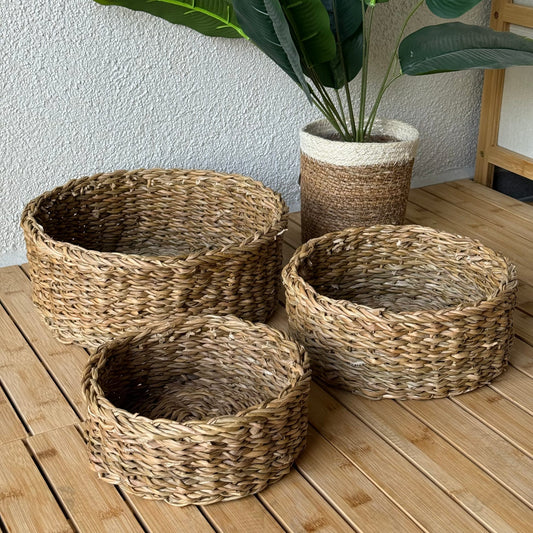 Nora Hasir 3 Boy Yuvarlak Sepet Seti Organizer