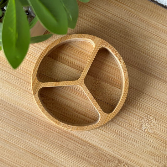 Albert Bambu 3 Bölmeli Çerezlik Sunumluk 12 CM