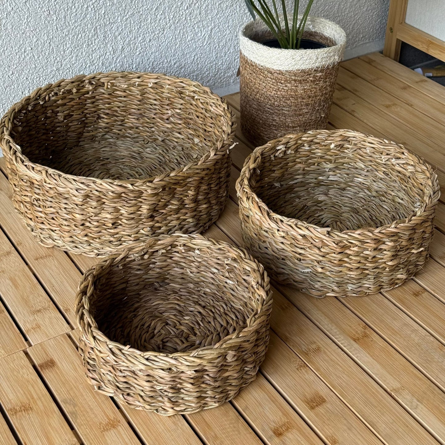 Nora Hasir 3 Boy Yuvarlak Sepet Seti Organizer