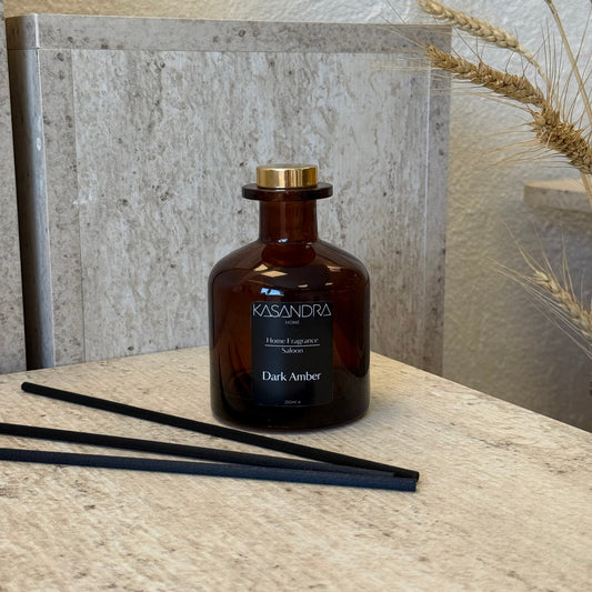 Kasandra Home Dark Amber Çubuklu Oda Kokusu 250 ML (SİYAH)