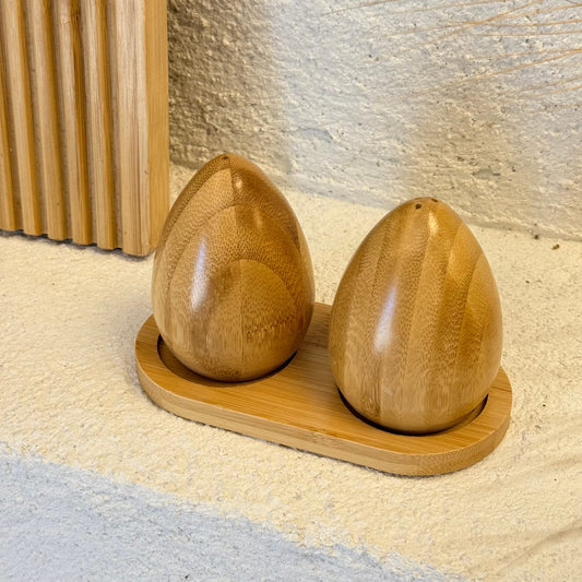 Bambu 2 li Yumurta Tuzluk Biberlik