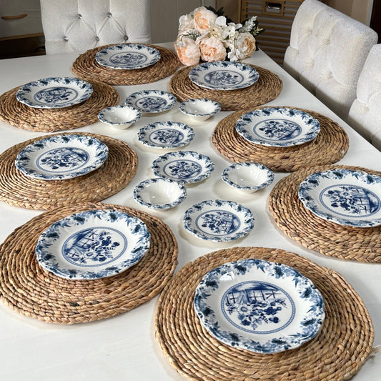 Porser 16 Parça Lüks Porselen Kahvaltı Veya Pasta İkram Seti