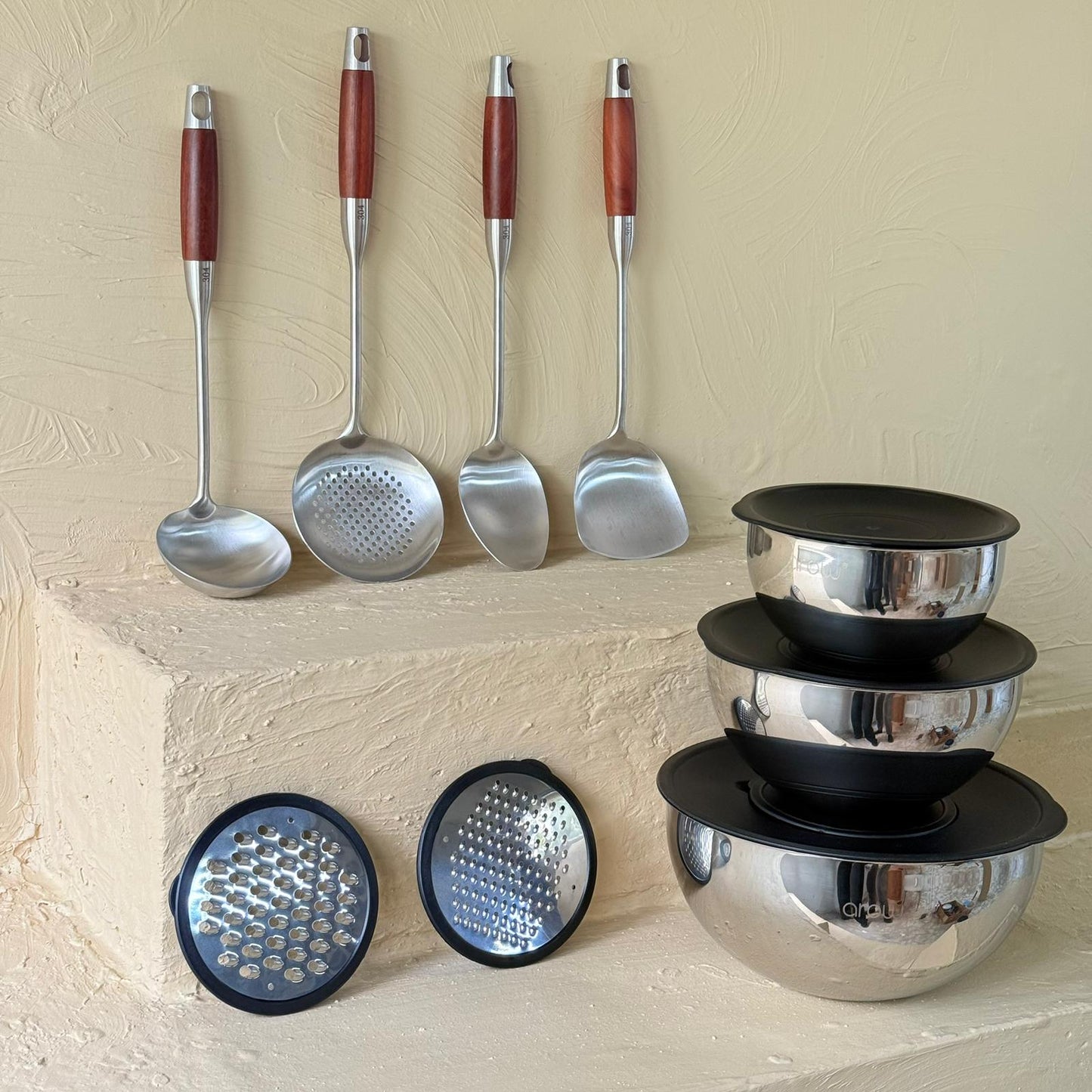 Masterchef 9 Parça 304 Çelik Premium Mutfak Seti (Süper Fiyat)