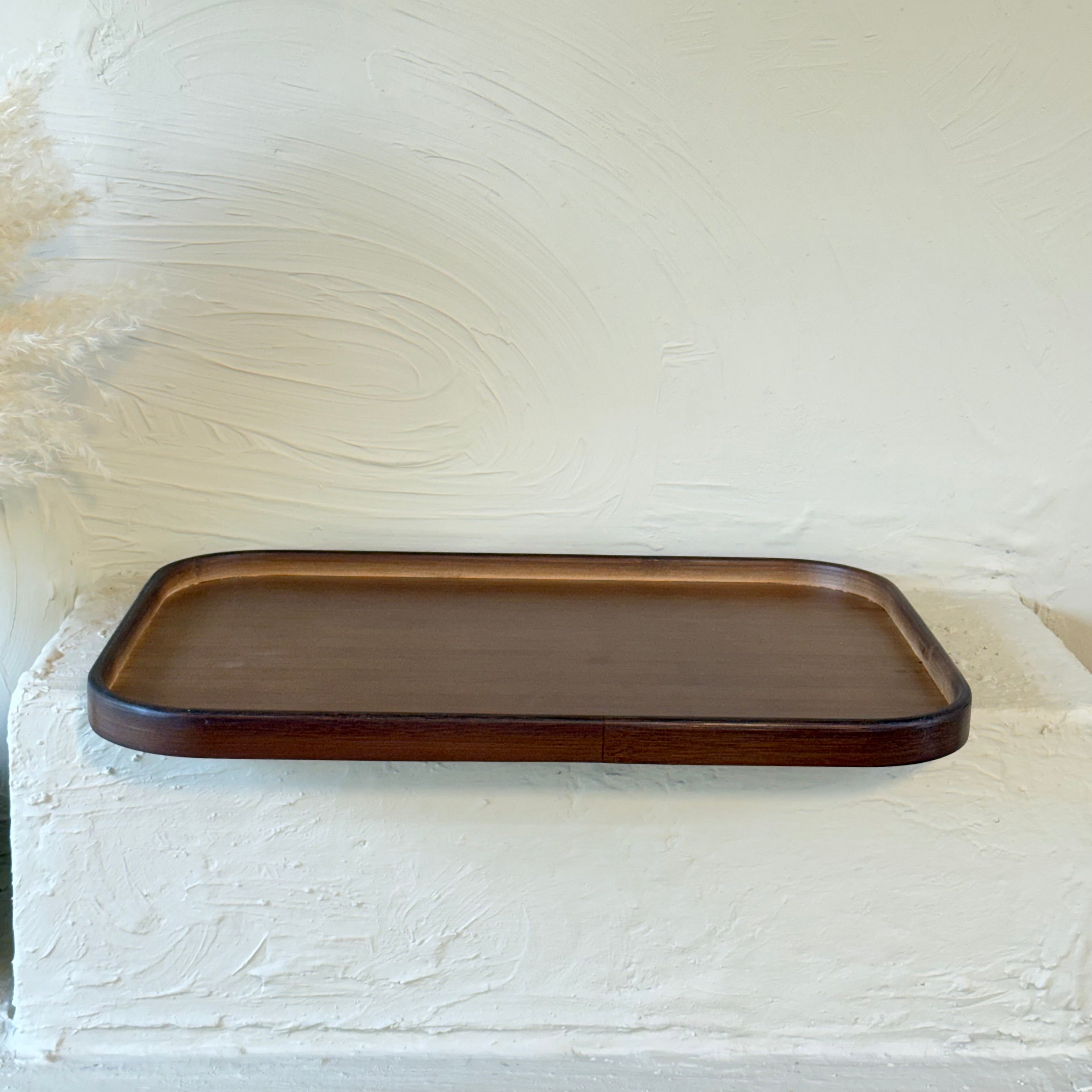 Milay Dikdörtgen Akasya Ağacı Tepsi Büyük Boy 45x33 cm KOD:166