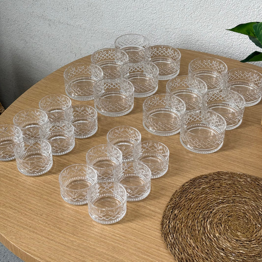 Melony Kristal 24 Parça Çerezlik Kase Set 460 ml, 220 ml KOD:14774-14772