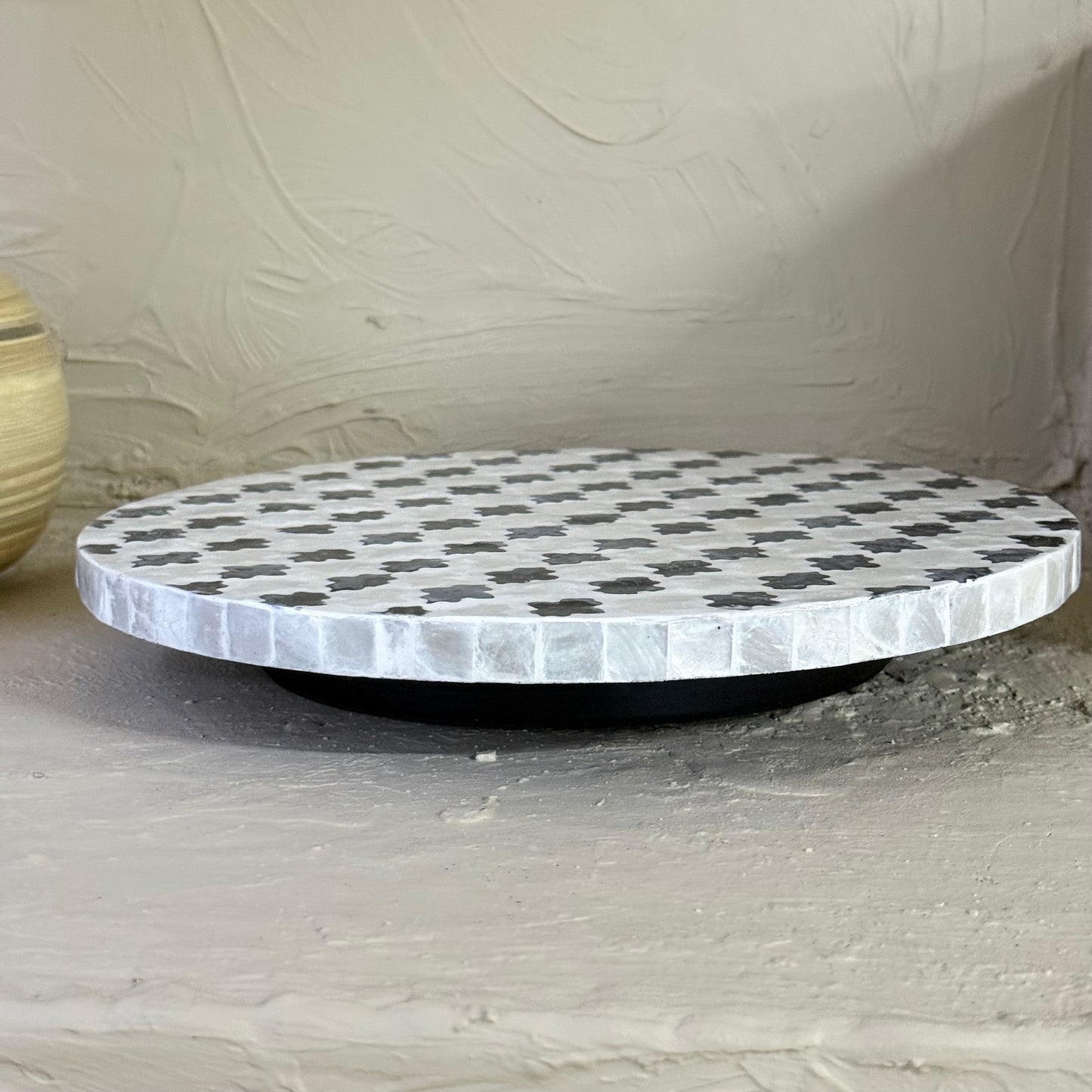 SVR Sedef Dönen Yuvarlak Sunumluk KOD:6183 Dama