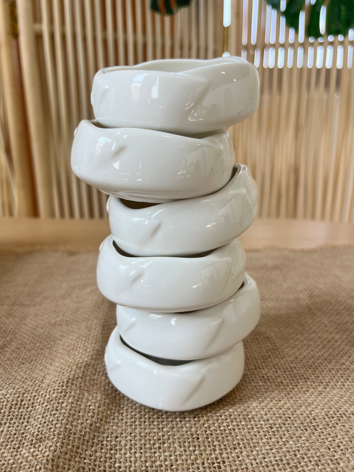 Snack Dish 6'lı Porselen Reçellik Sosluk 4 cm x 7 cm 60043