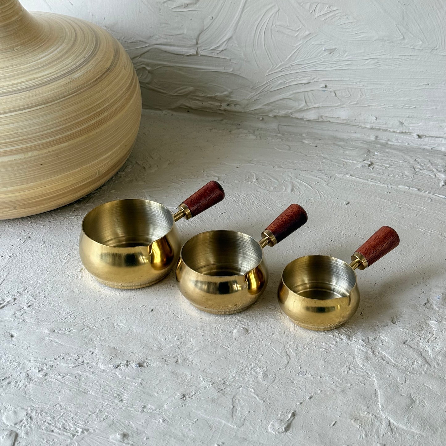 Como Çelik 3 Boy Mini Sosluk Ahşap Tutmalı 180 ml, 120 ml, 60 ml Gold KOD:5409-11-10