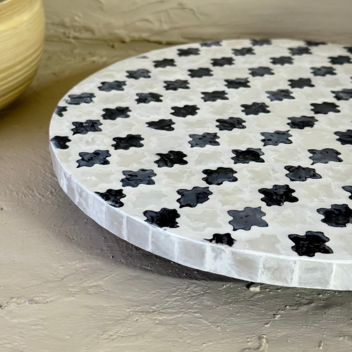 SVR Sedef Dönen Yuvarlak Sunumluk KOD:6183 Dama