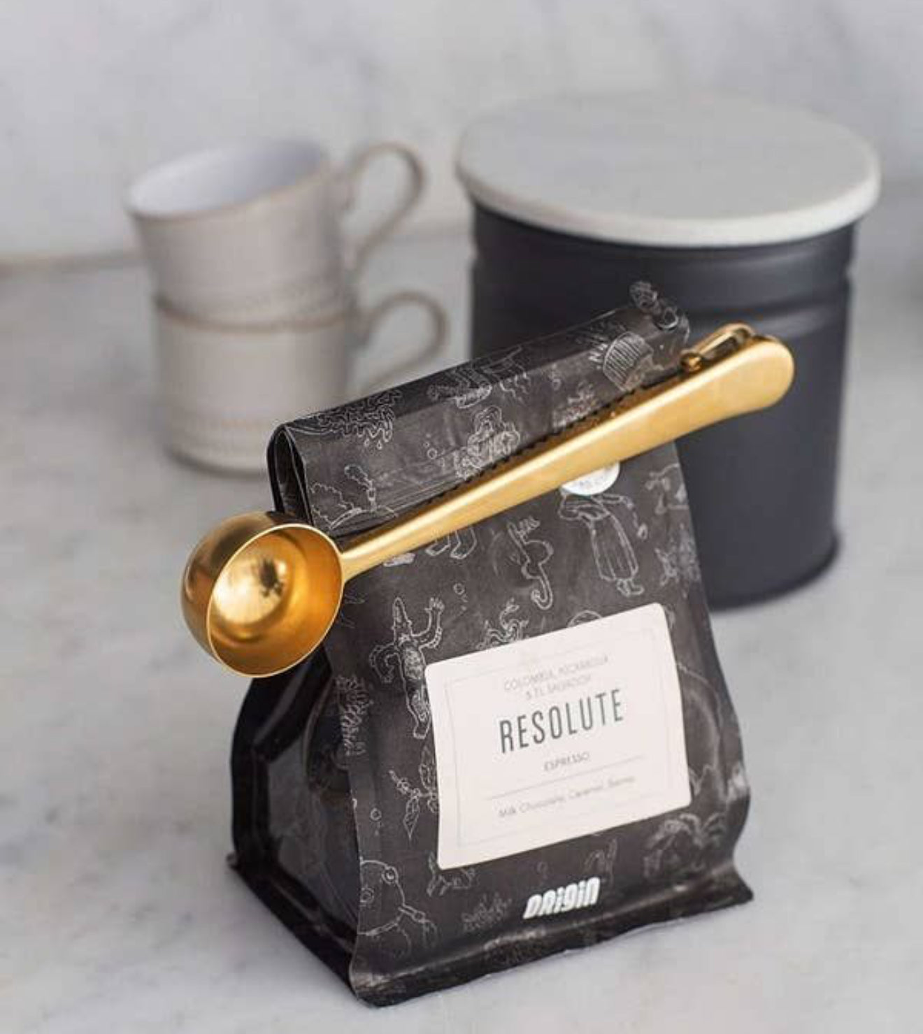 Arow Klipsli Ölçü Kaşığı Bronz Renk