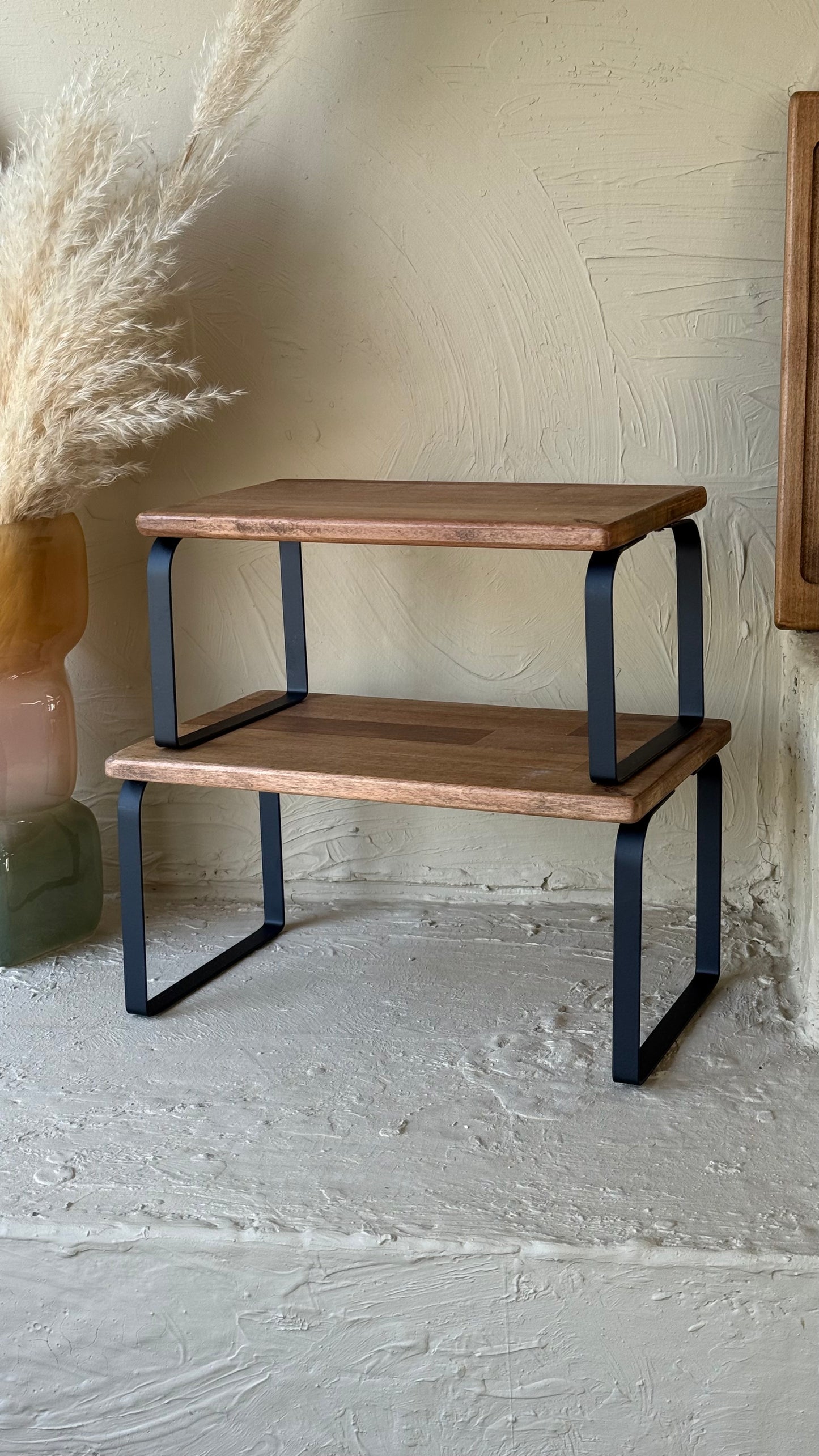 Lalezar İki Boy Metal Ayaklı Ahşap Organizer KOD:706