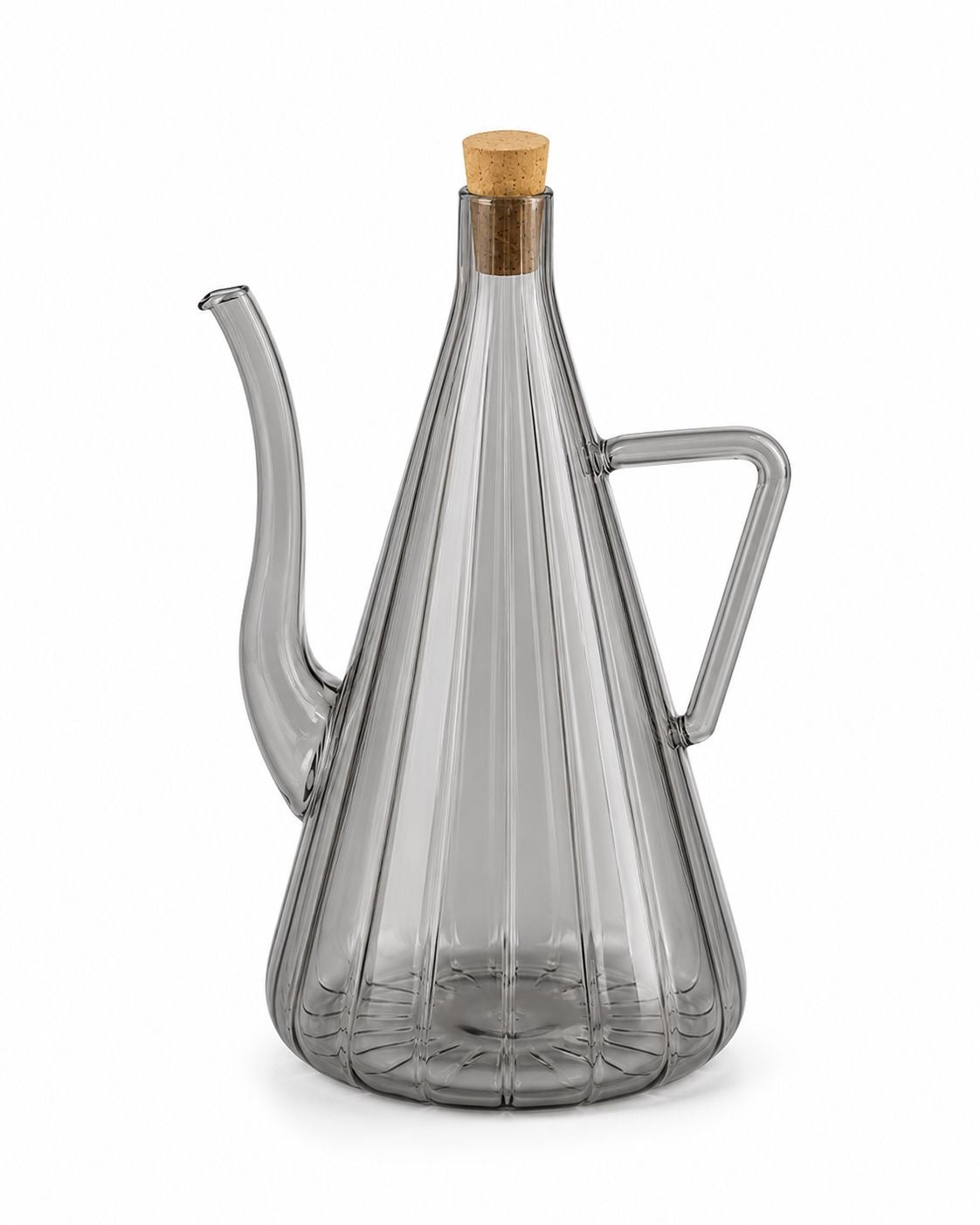 Bue Akasya Kapaklı Cam Yağdanlık 500 ml