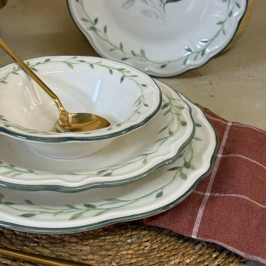Porser 24 Parça Yemek Takımı 6 Kişilik KOD:OLİVESSA-1201