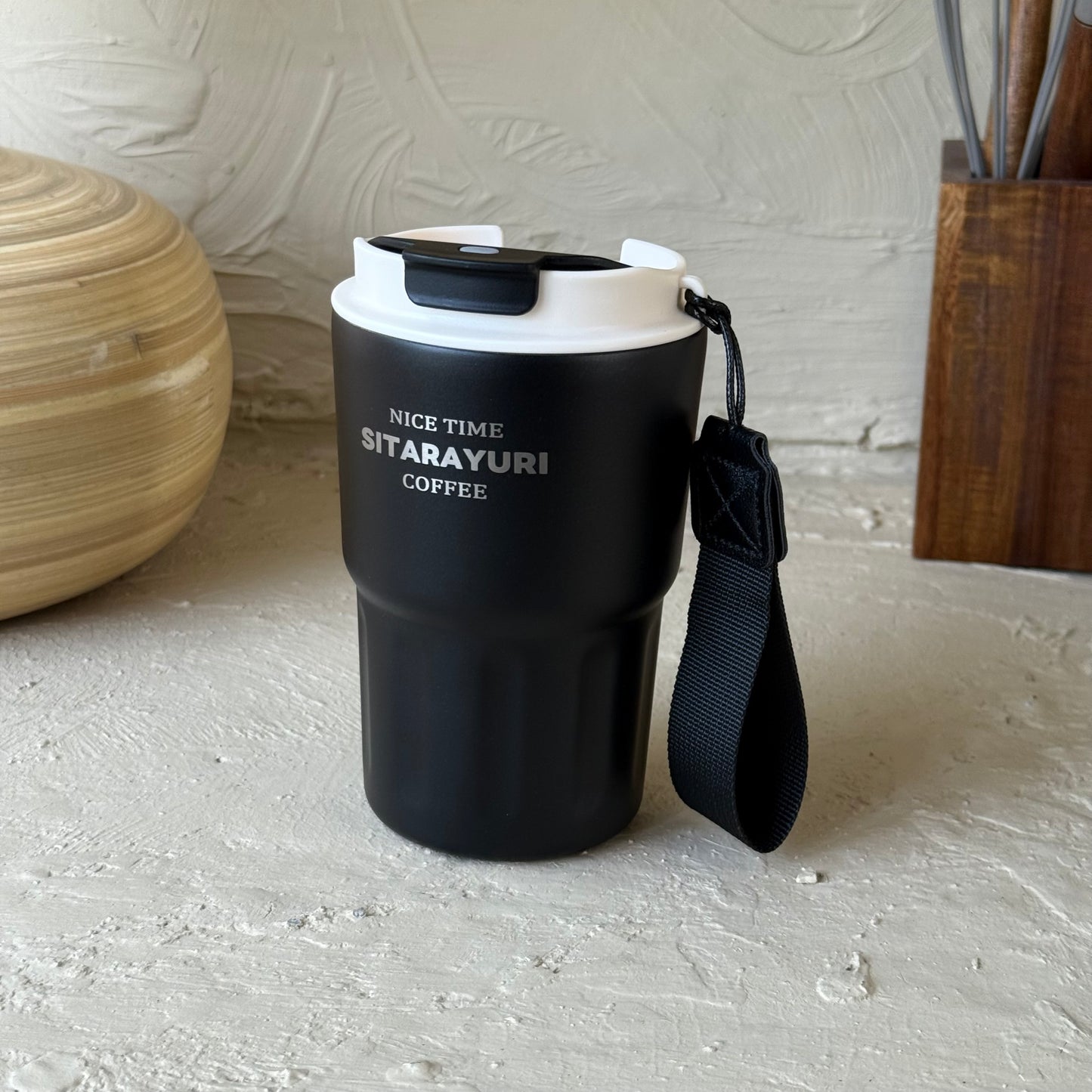 Sitarayuri Termos Bardağı Siyah 360 ml