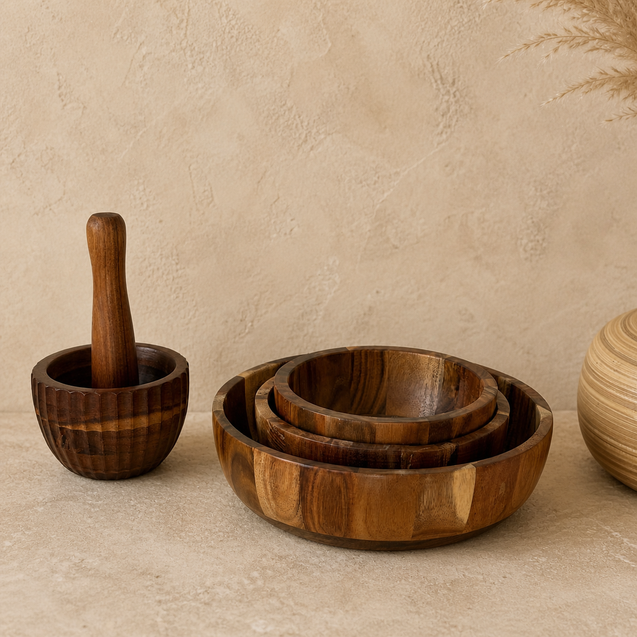 Lidya Akasya Set (Havan Hediyeli)