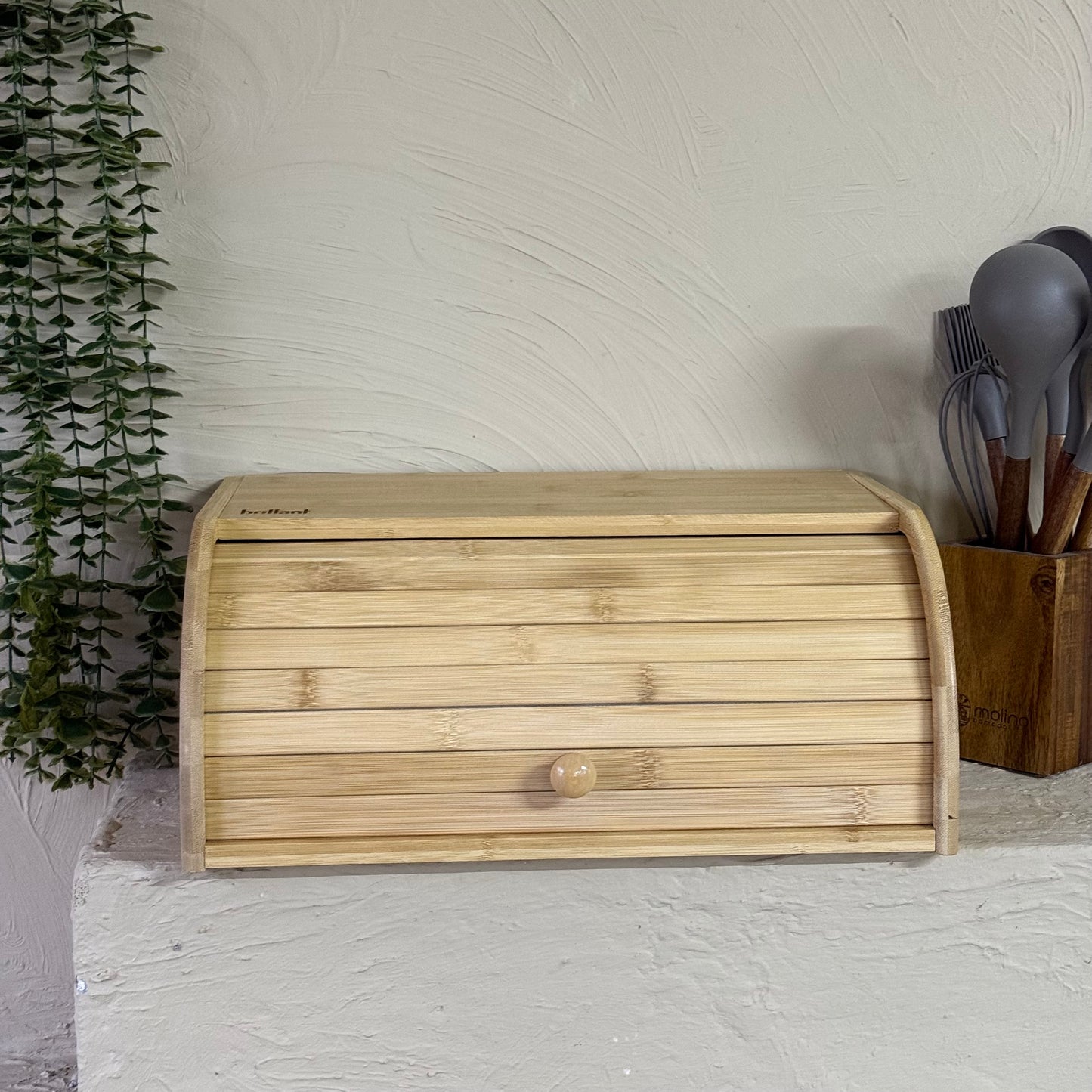 Diamond Bambu Sürgülü Kapak Ekmeklik KOD:6589