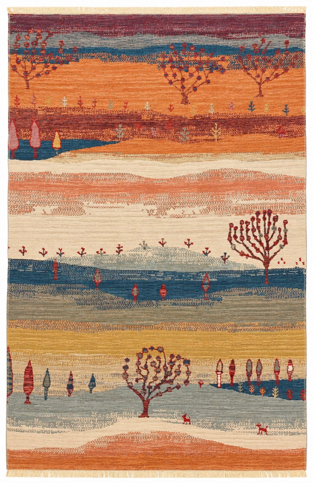 Anadolu Çınar Otantik Motifli Desenli Kilim (120x180cm) Etnik Dokunuş, Doğal Şıklık