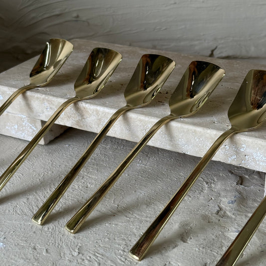 SHN Dondurma Kaşığı Seti 6 Adet Gold