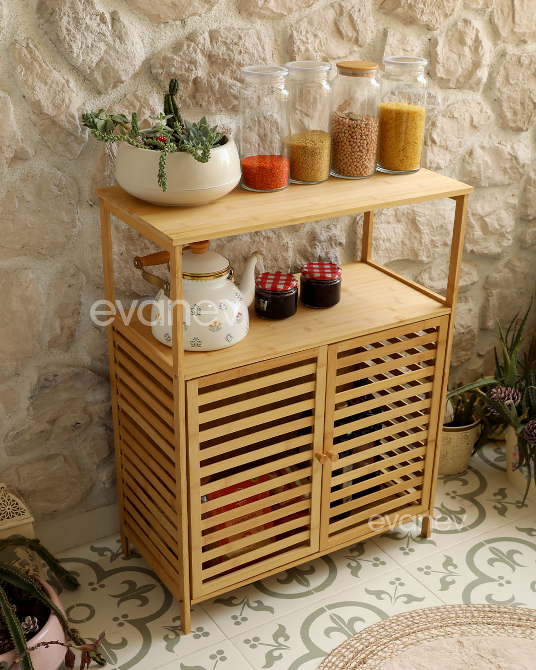 Seul Bambu Dolap 80 x 64 x 27,5 cm – 8349 - görsel 3