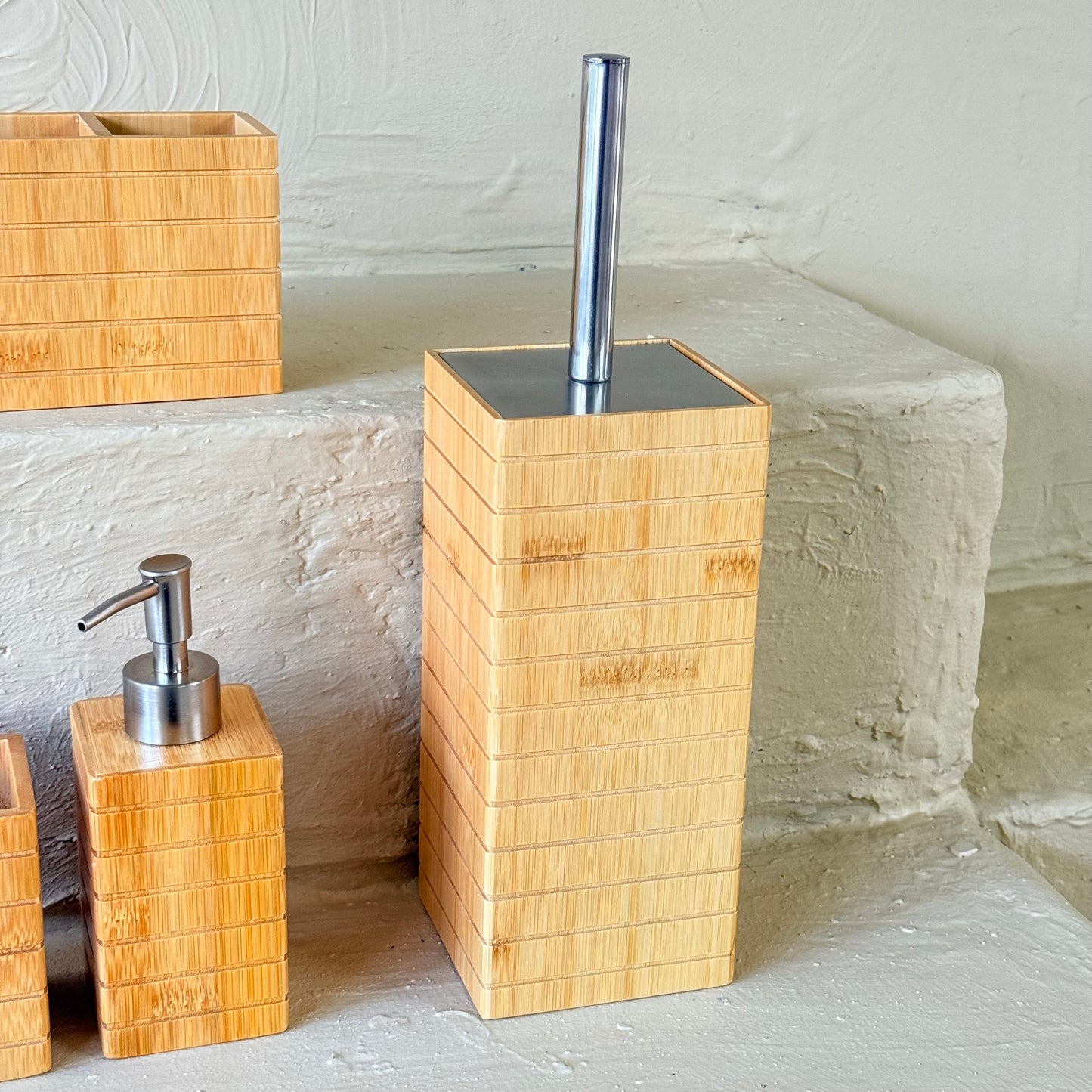 ZBERN 5 Parça Bambu Banyo Seti