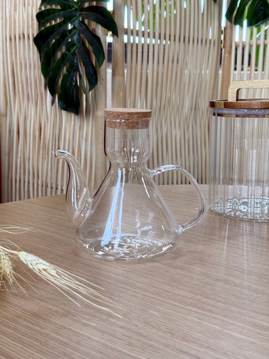 Liya Borosilikat Cam Yağdanlık 500 ml KOD:6517
