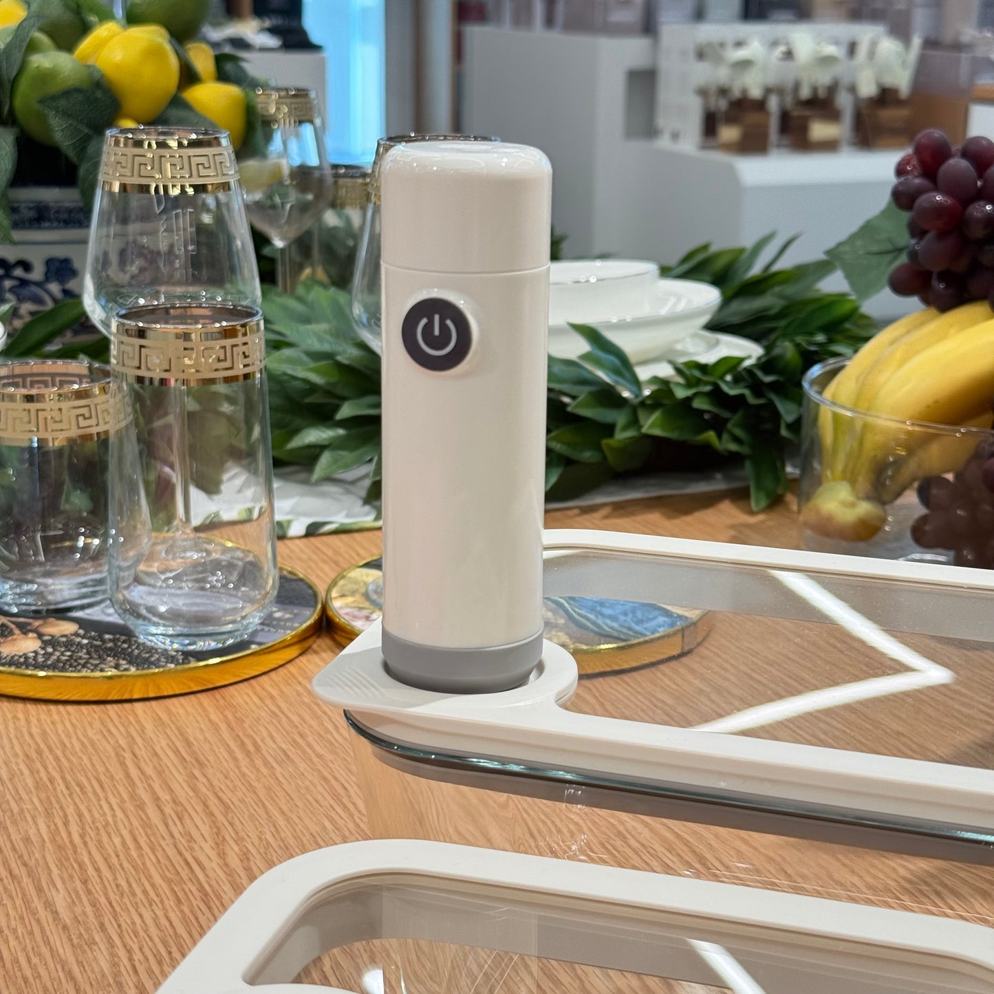 Arow Newness Cam Saklama Kabı Seti Elektrikli Vakum Pompa 4 Parça (YILIN ÜRÜNÜ)