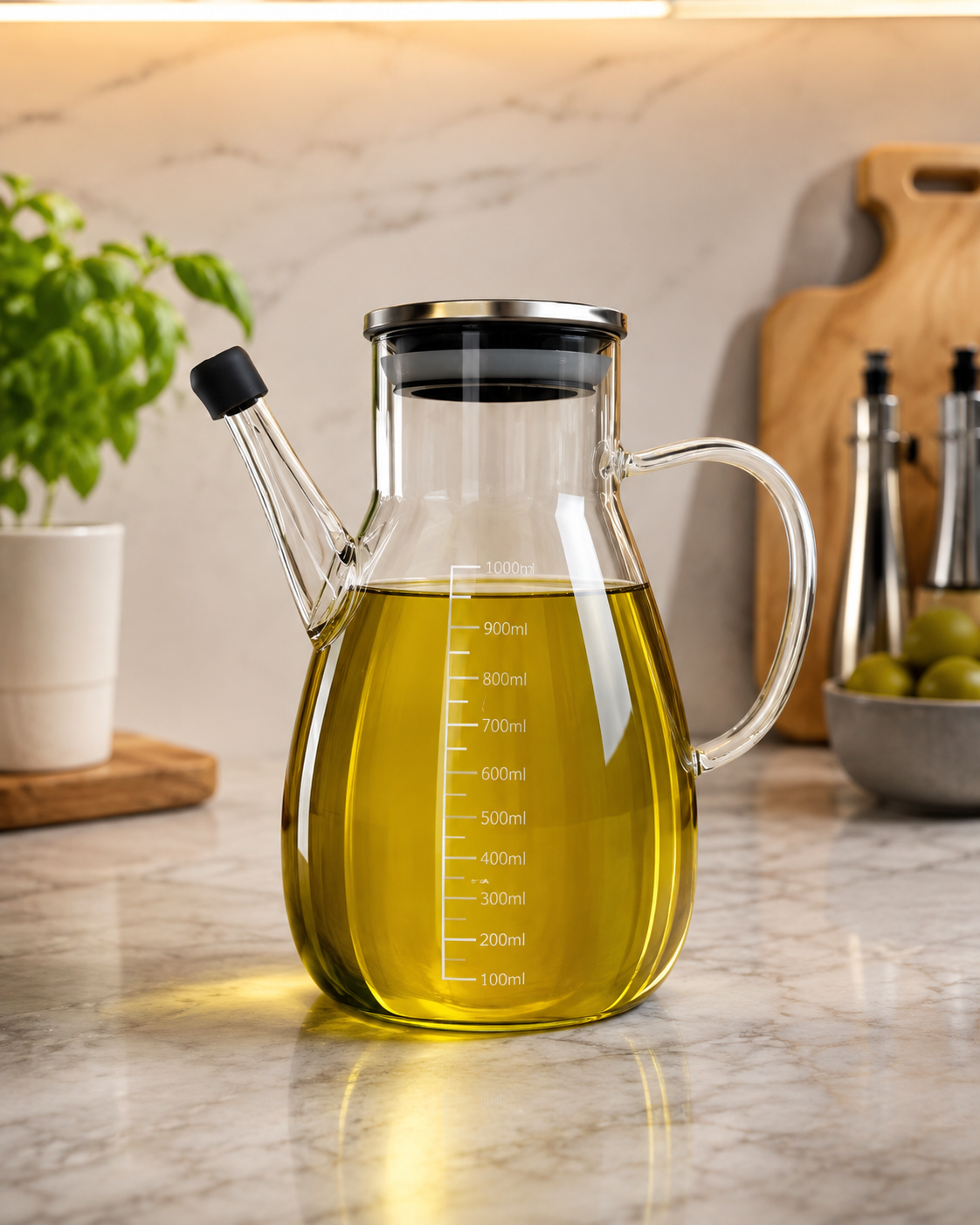 Cam Borosilikat Yağlık Sirkelik Ölçülü 1000ml
Yağdanlık Tr-6819