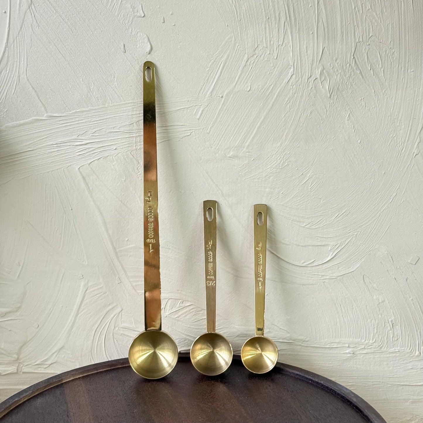 Arow Metal 3 Boy Gold Ölçü Kaşığı Seti 15 ml, 10 ml, 5 ml