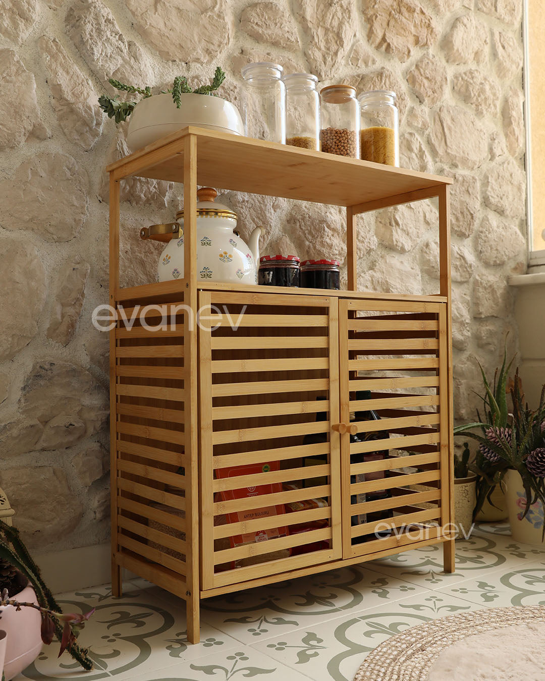 Seul Bambu Dolap 80 x 64 x 27,5 cm – 8349 - görsel 4