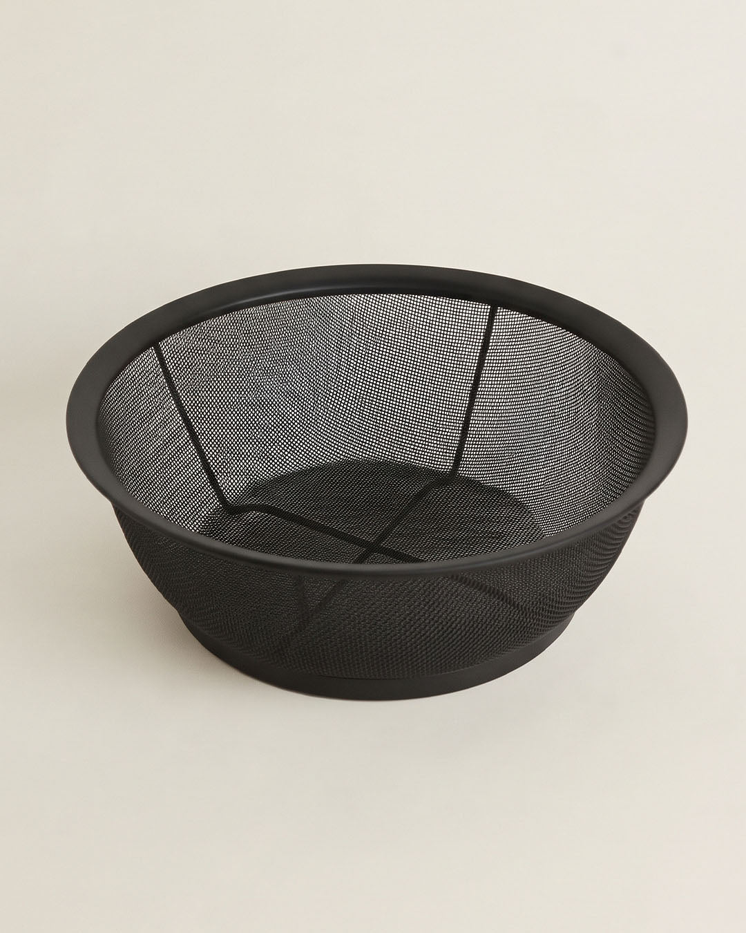 Paslanmaz Çelik  Tel Süzgeç - Siyah (28 cm) Vd9383-