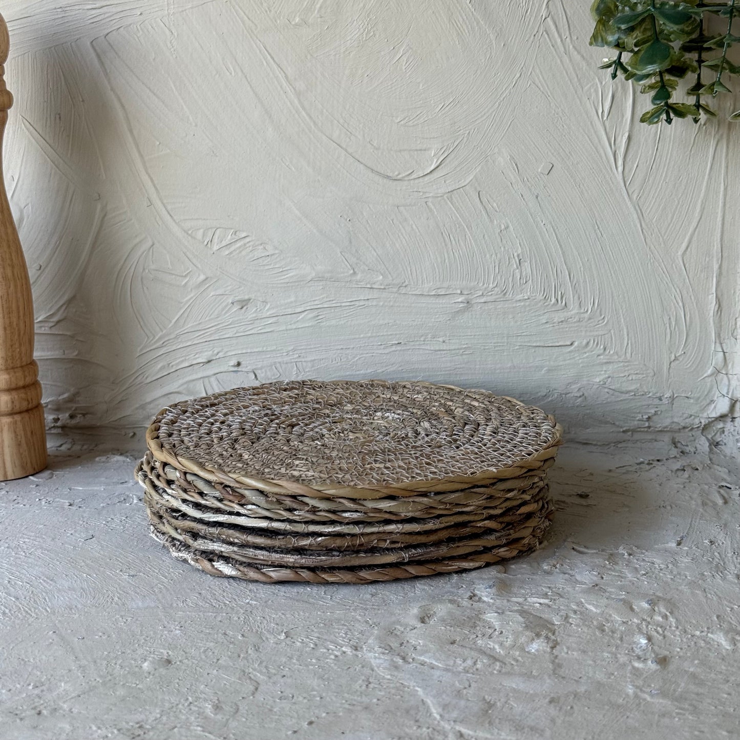 Saverly Hasır Supla Set 6 Adet 20 cm KOD:16415