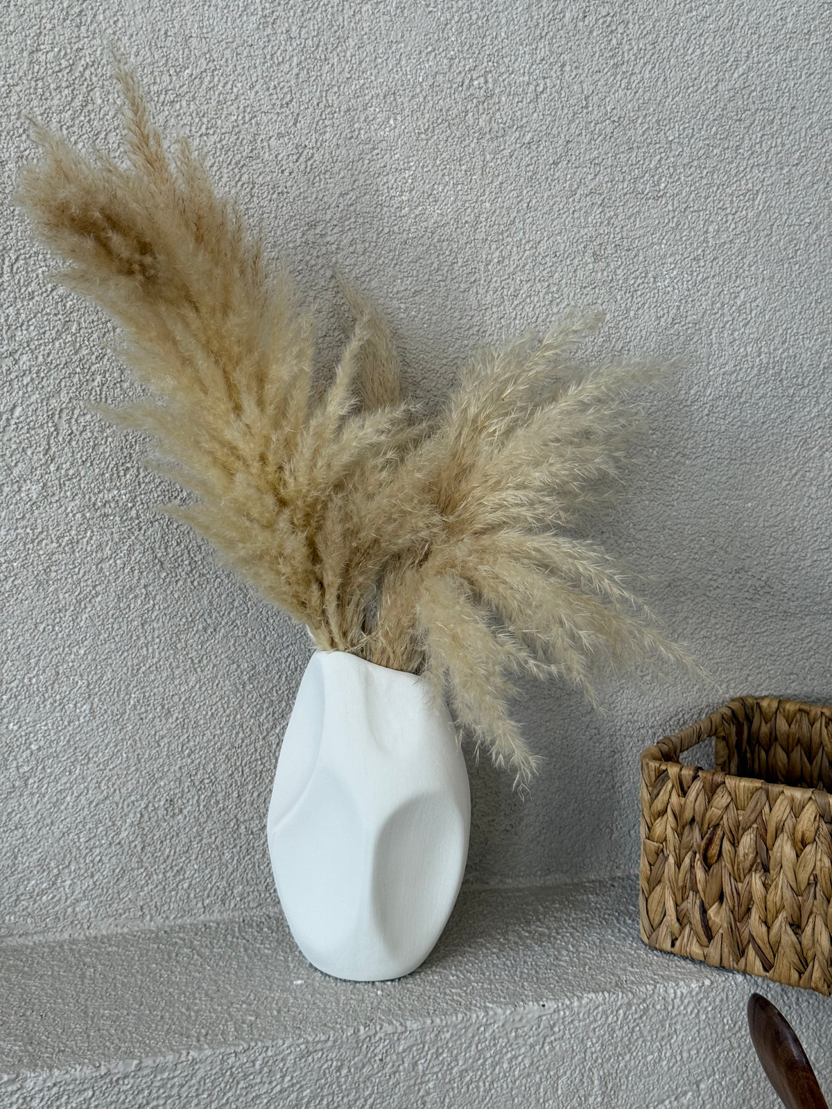 Boho Dekoratif Vazo Beyaz KOD:91272