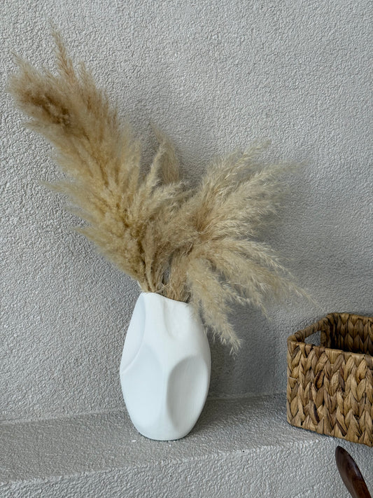 Boho Dekoratif Vazo Beyaz KOD:91272