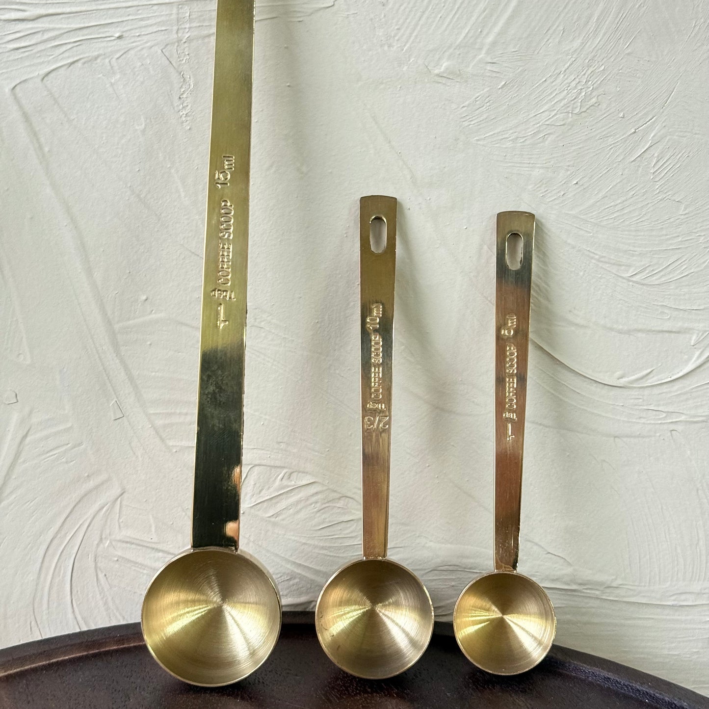 Arow Metal 3 Boy Gold Ölçü Kaşığı Seti 15 ml, 10 ml, 5 ml
