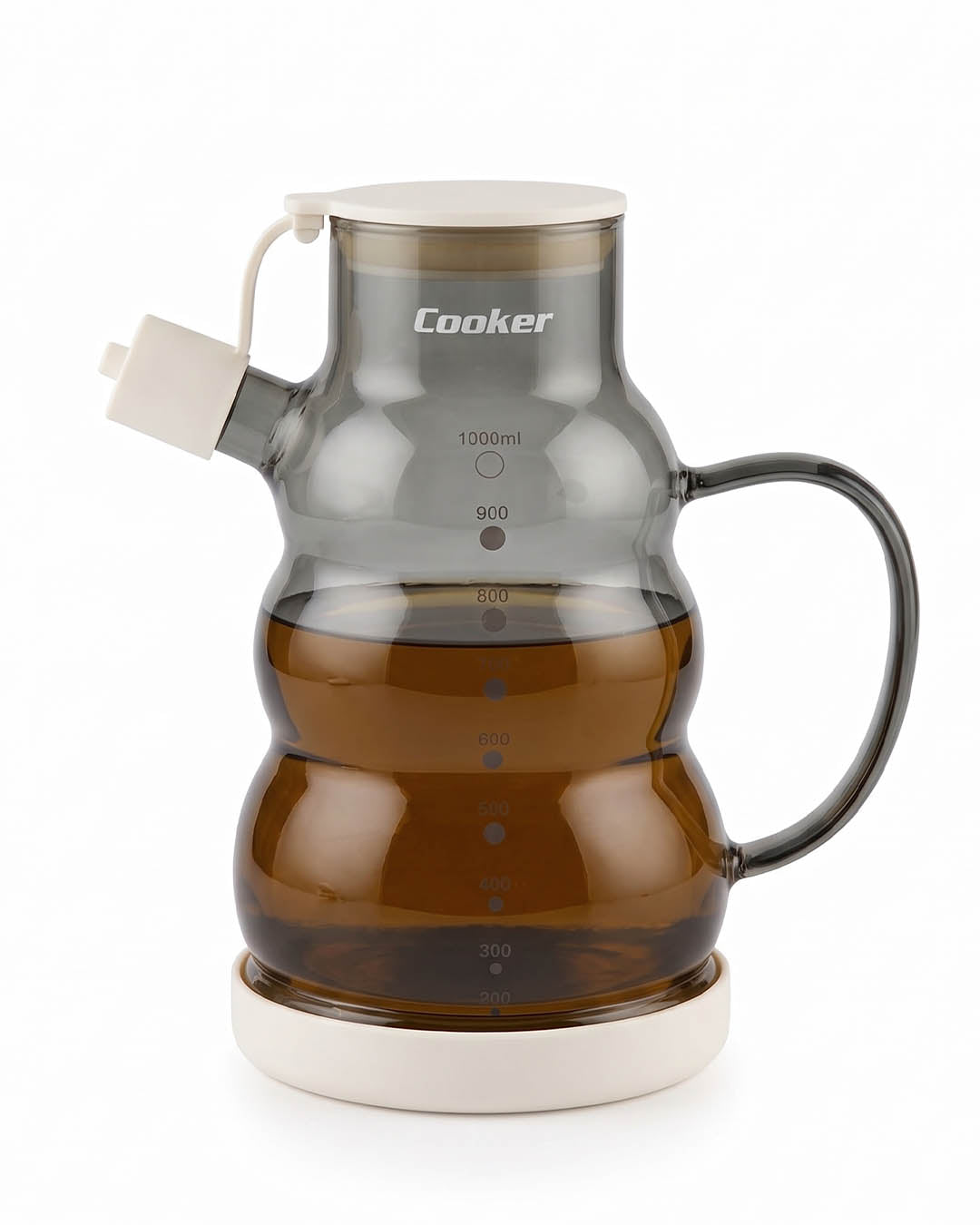 1 Litre Borsilikat Cam Yağlık ve Sirkelik  Zeytinyağ Şişesi Syh-Byz
