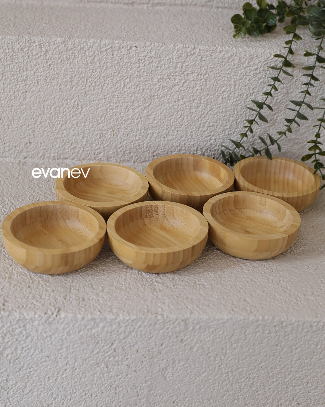 Millany Bambu Derin Çerezlik Kahvaltılık Seti 6 Adet 12,5 cm  170