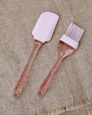 Slikon Spatula ve Fırça 2'li Set 662 Mor